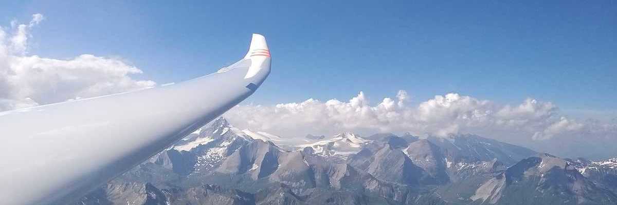 Flugwegposition um 14:34:42: Aufgenommen in der Nähe von Gemeinde Großkirchheim, 9843, Österreich in 3428 Meter
